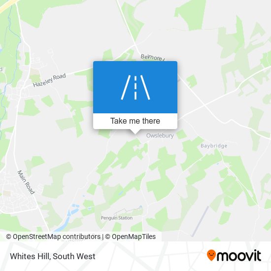 Whites Hill map