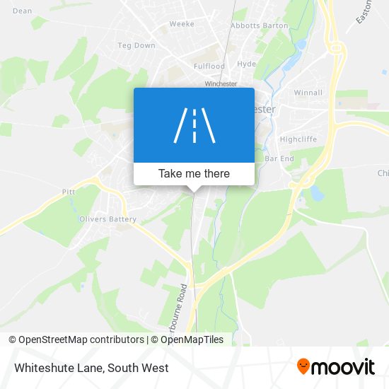Whiteshute Lane map