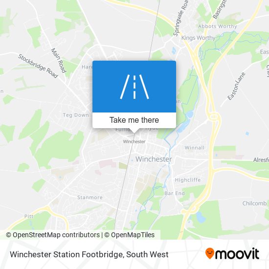 Winchester Station Footbridge map