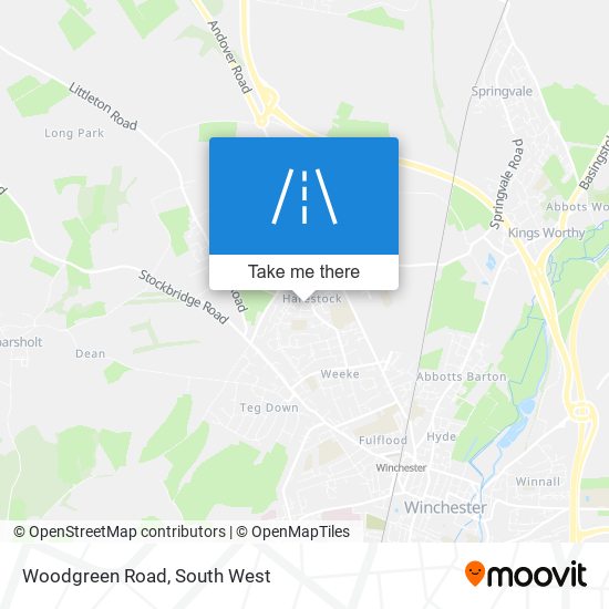 Woodgreen Road map