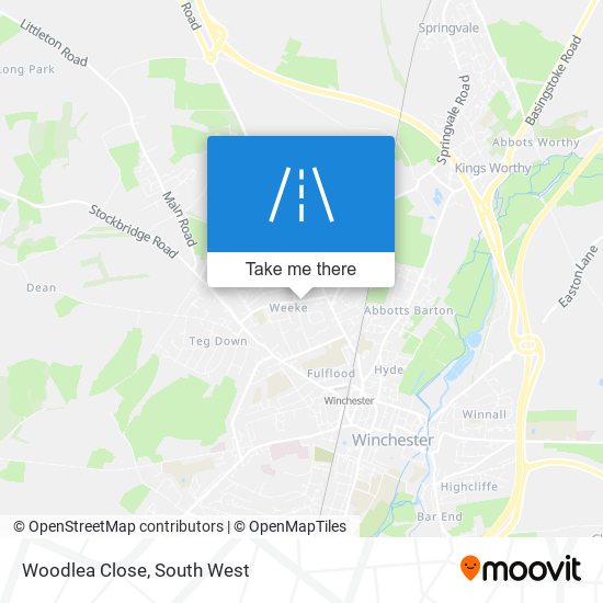Woodlea Close map