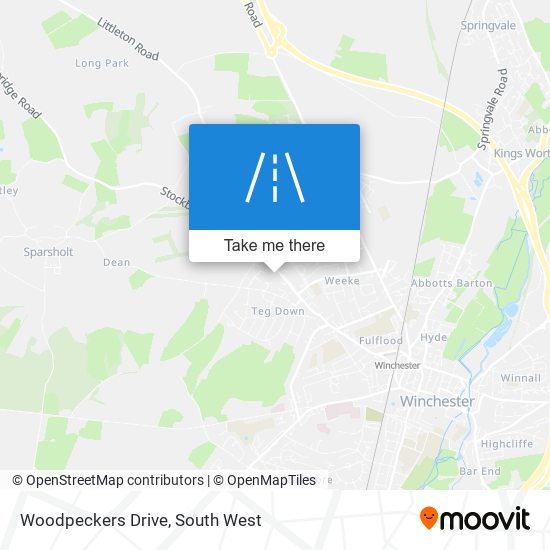 Woodpeckers Drive map