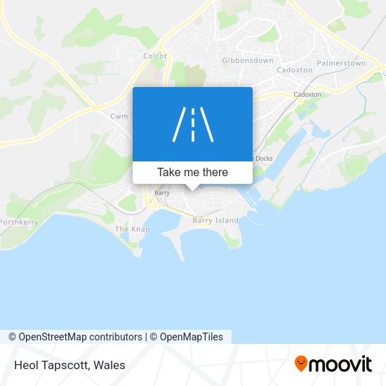 Heol Tapscott map
