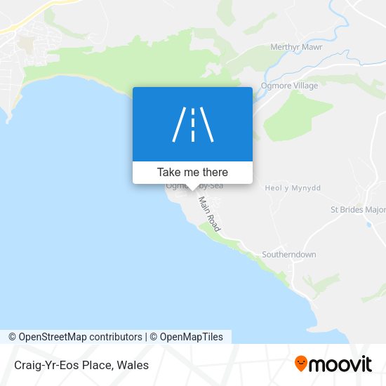 Craig-Yr-Eos Place map