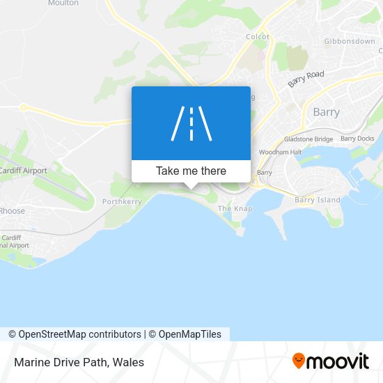 Marine Drive Path map
