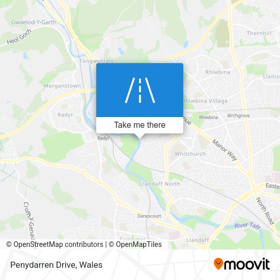 Penydarren Drive map