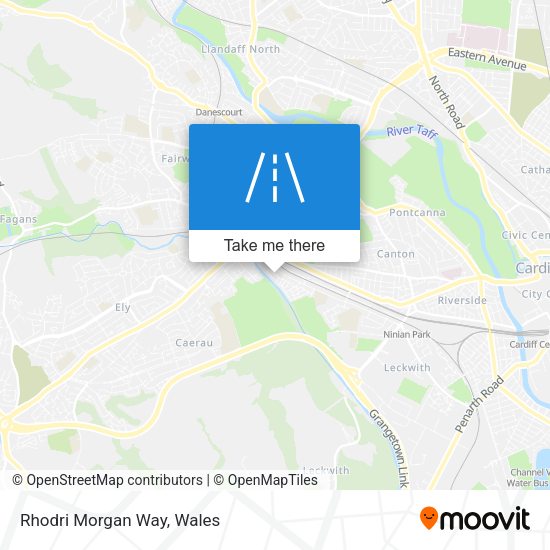 Rhodri Morgan Way map