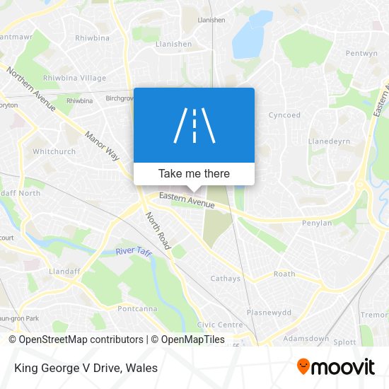 King George V Drive map
