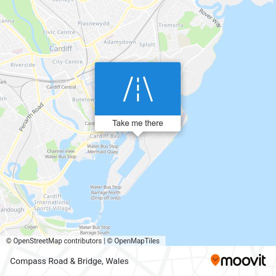 Compass Road & Bridge map