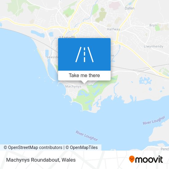 Machynys Roundabout map