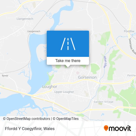 Ffordd Y Coegylfinir map