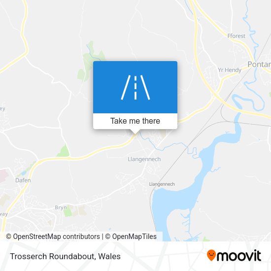 Trosserch Roundabout map