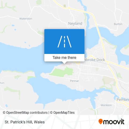 St. Patrick's Hill map