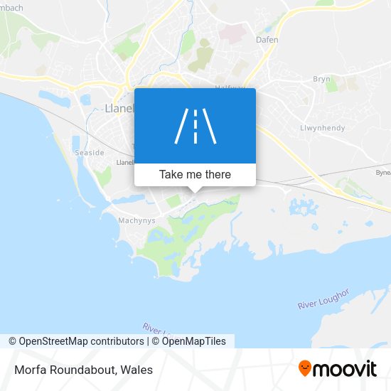 Morfa Roundabout map