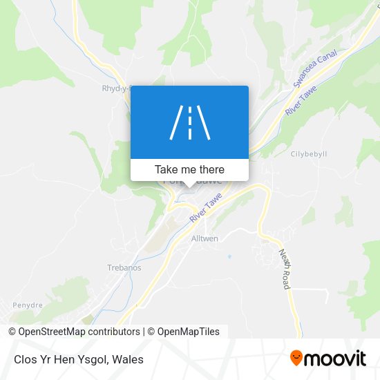 Clos Yr Hen Ysgol map