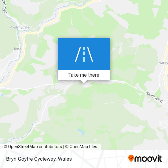 Bryn Goytre Cycleway map
