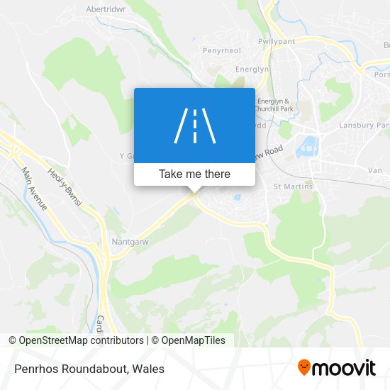 Penrhos Roundabout map