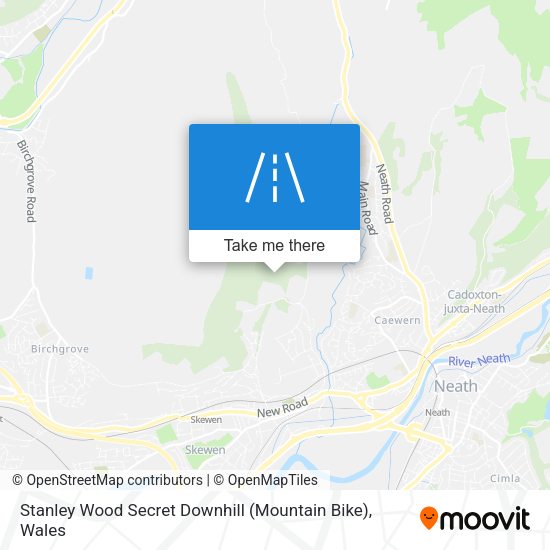 Stanley Wood Secret Downhill (Mountain Bike) map