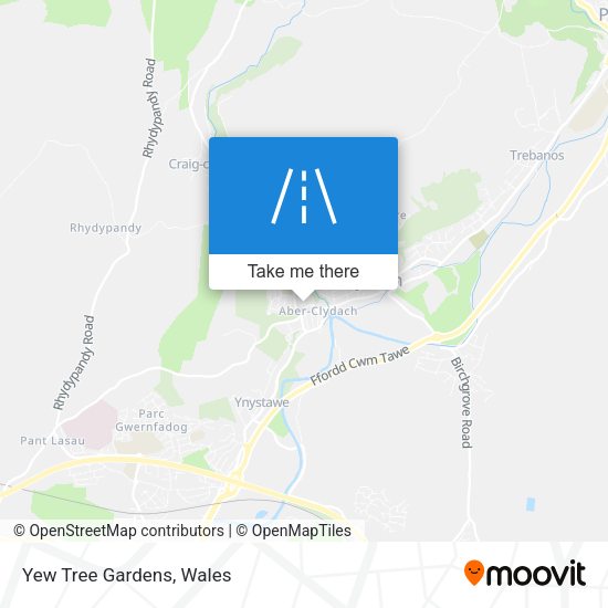 Yew Tree Gardens map