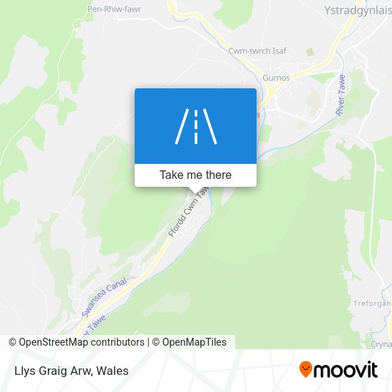 Llys Graig Arw map