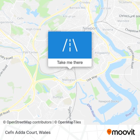 Cefn Adda Court map