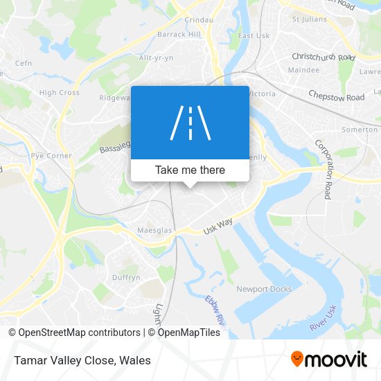 Tamar Valley Close map
