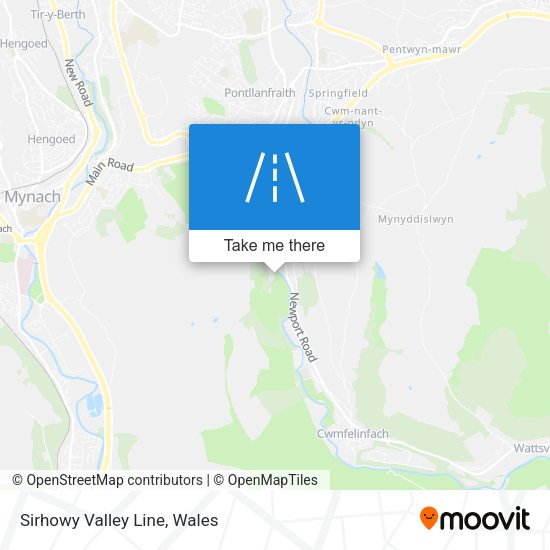 Sirhowy Valley Line map