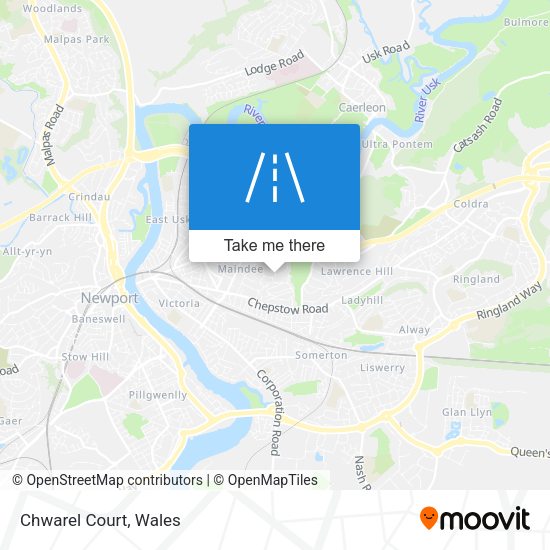 Chwarel Court map
