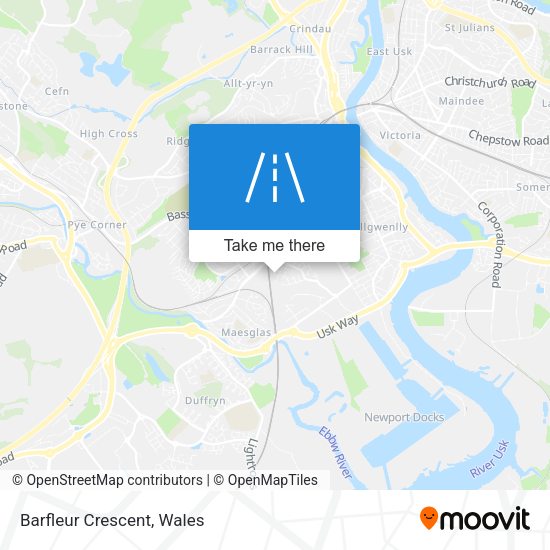Barfleur Crescent map