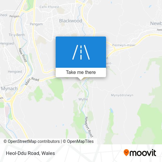 Heol-Ddu Road map