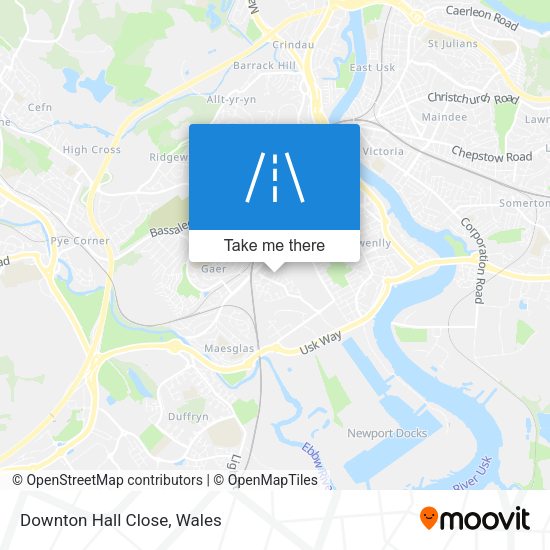 Downton Hall Close map