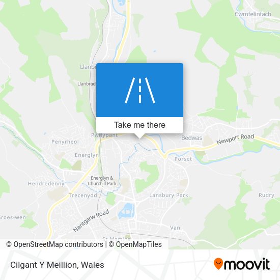 Cilgant Y Meillion map