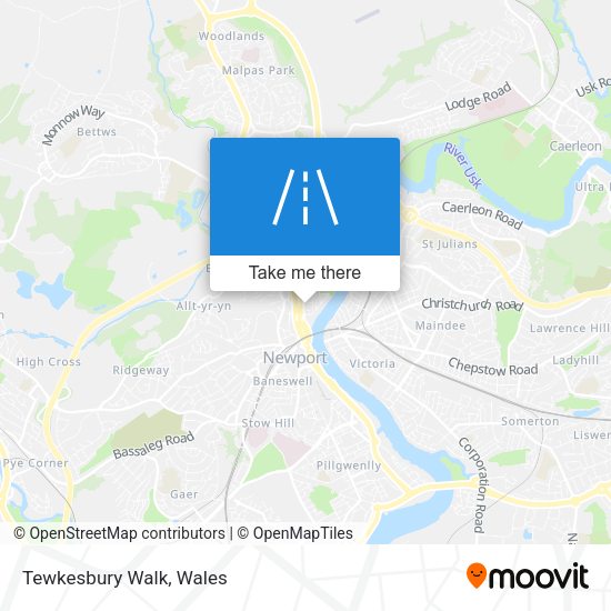Tewkesbury Walk map
