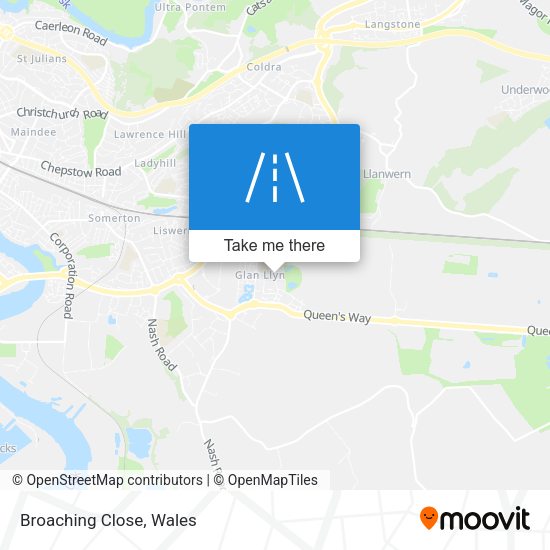 Broaching Close map