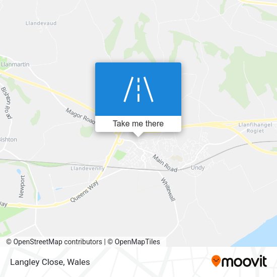 Langley Close map