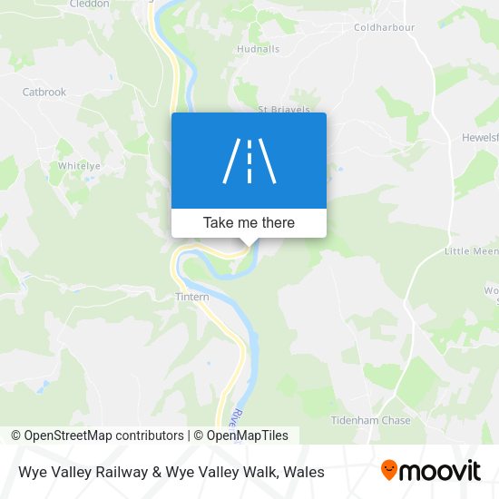 Wye Valley Railway & Wye Valley Walk map