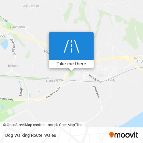 Dog Walking Route map