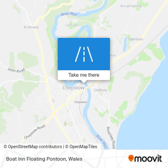 Boat Inn Floating Pontoon map