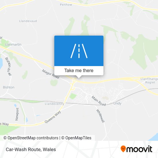 Car-Wash Route map