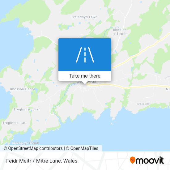 Feidr Meitr / Mitre Lane map