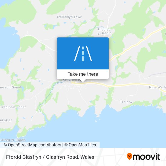 Ffordd Glasfryn / Glasfryn Road map