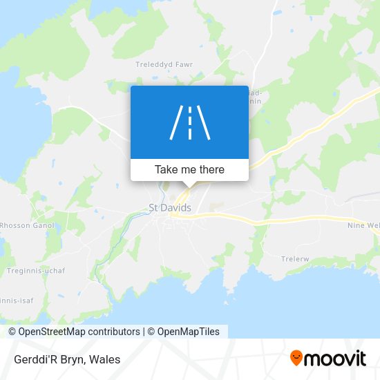 Gerddi'R Bryn map