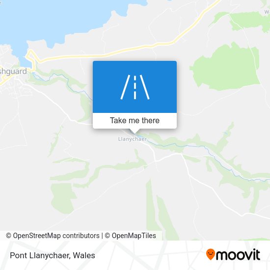 Pont Llanychaer map