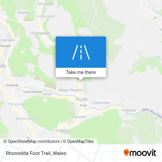 Rhonndda Foot Trail map