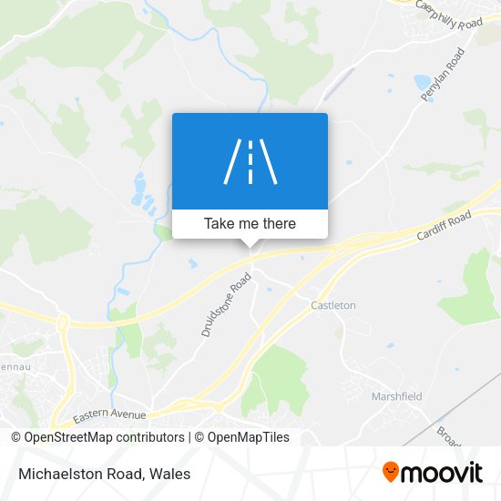 Michaelston Road map
