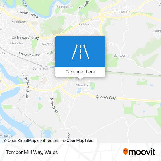 Temper Mill Way map