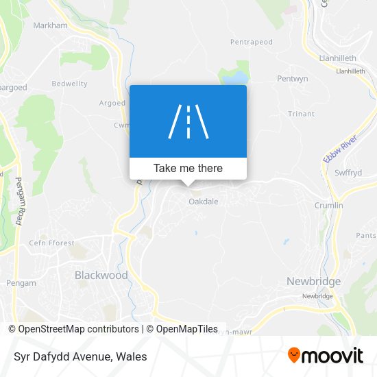 Syr Dafydd Avenue map