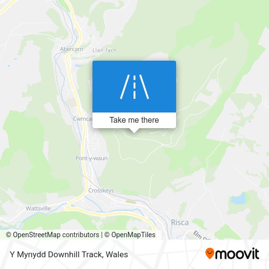 Y Mynydd Downhill Track map