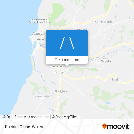 Rheidol Close map