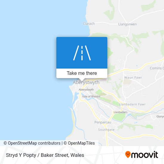 Stryd Y Popty / Baker Street map